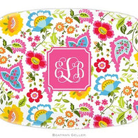 Bright Floral Melamine Platter