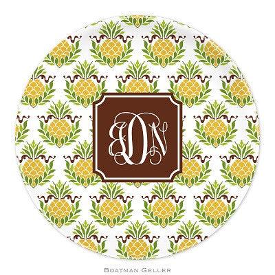 Pineapple Repeat Melamine Plate