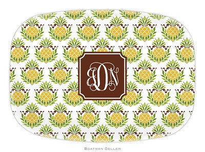 Pineapple Repeat Melamine Platter