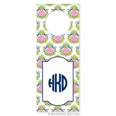 Pineapple Repeat Pink Wine Tags