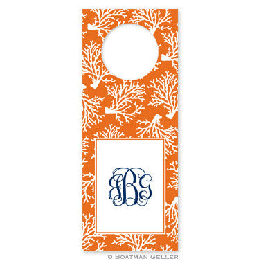 Coral Repeat Wine Tags
