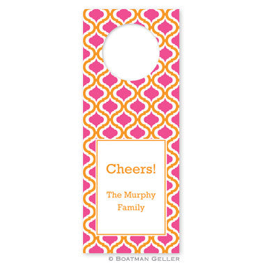 Kate Tangerine & Raspberry Wine Tags