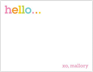Rainbow Thank You Flat Notecard