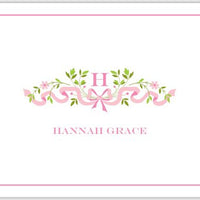 Ribbon Pink Foldover Note