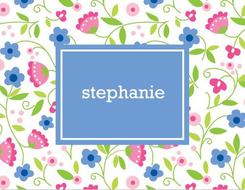 Spring Periwinkle Foldover Note