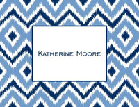 Ikat Blue Foldover Note
