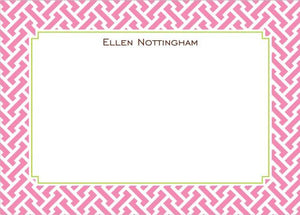 Stella Pink Flat Notecard