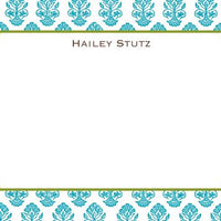 Beti Teal Flat Notecard