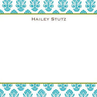 Beti Teal Flat Notecard