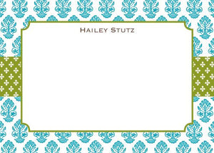 Beti Teal Flat Notecard