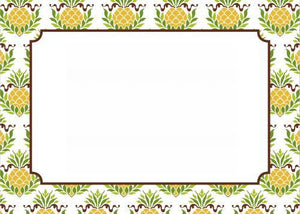 Pineapple Repeat Flat Notecard