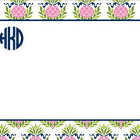 Pineapple Repeat Pink Flat Notecard