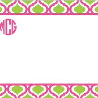 Kate Raspberry and Lime Flat Notecard