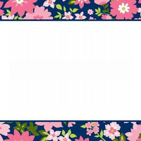 Caroline Floral Pink Flat Notecard