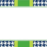 Alex Houndstooth Navy Flat Card