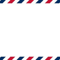 Via Red and Blue Flat Notecard