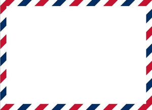 Via Red and Blue Flat Notecard