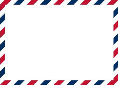 Via Red and Blue Flat Notecard