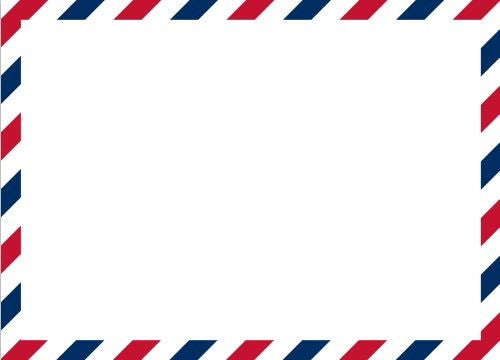 Via Red and Blue Flat Notecard