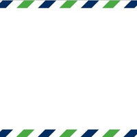 Via Green and Blue Flat Notecard