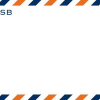 Via Blue and Orange Flat Notecard