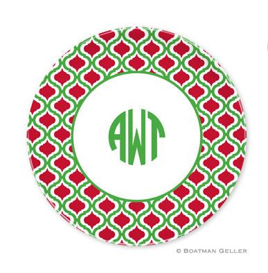 Kate Kelly & Red Melamine Plate