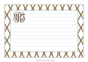 Bamboo Brown and Slate Recipe Card