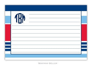 Espadrille Nautical Recipe Card