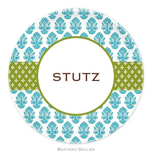 Betti Teal Melamine Plate