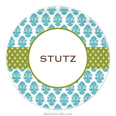 Betti Teal Melamine Plate
