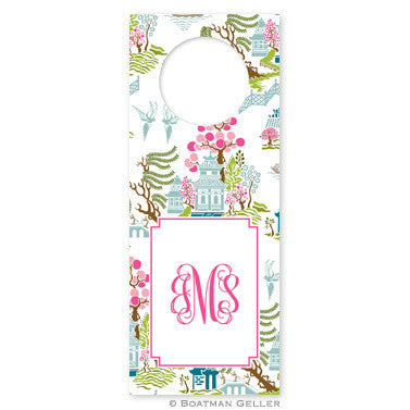 Chinoiserie Spring Wine Tags