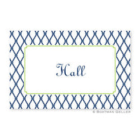 Bamboo Navy & Green Placemat
