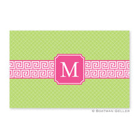 Greek Key Band Pink Placemat
