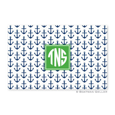 Anchors Navy Placemat