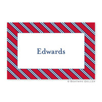 Repp Tie Red & Navy Placemat
