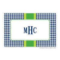 Alex Houndstooth Navy Placemat