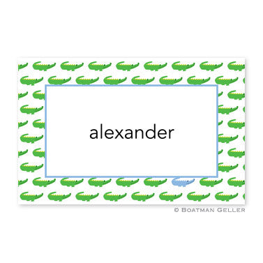 Alligator Repeat Blue Placemat