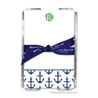 Anchors Navy Notepad