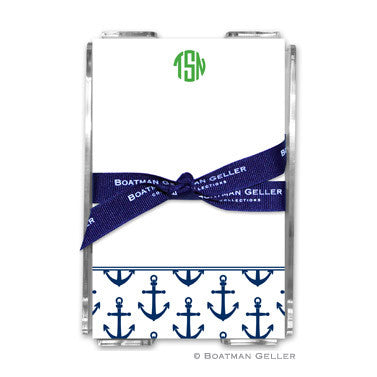 Anchors Navy Notepad