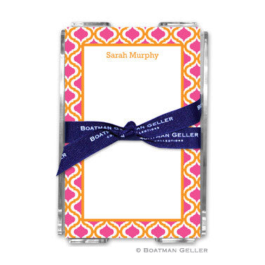 Kate Tangerine & Raspberry Notepad