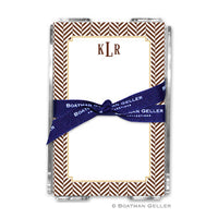 Herringbone Chocolate Notepad