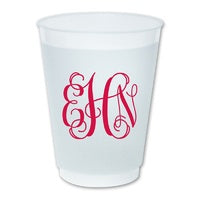 Custom Frost Flex Cups - Script Monogram