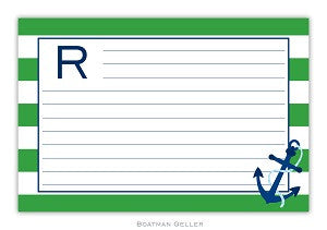 Stripe Anchor Recipe Card