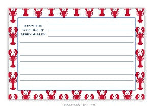 Lobster Red Recipe Card