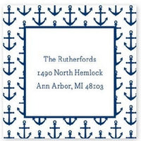 Anchors Navy Stickers