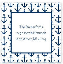 Anchors Navy Stickers