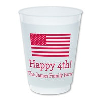 Custom Frost Flex Cups - Happy Flag