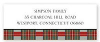 Stewart Plaid Address Label