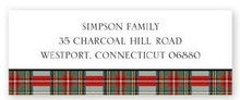 Stewart Plaid Address Label