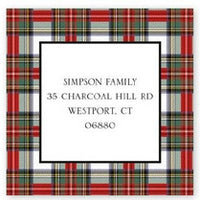 Stewart Plaid Stickers